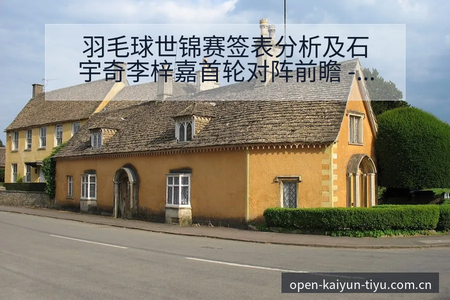 羽毛球世锦赛签表分析及石宇奇李梓嘉首轮对阵前瞻 - 开云
